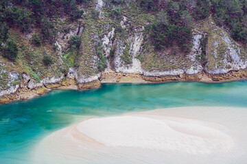 Beautiful water in Pechón, el último pueblo de Cantabria. Las cuevas de la playa de Pechón, son...