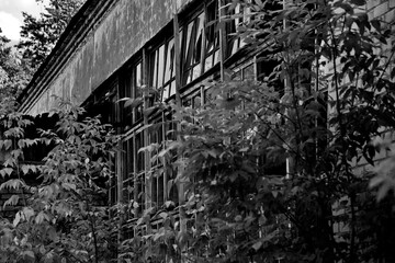 Abandoned boiler room in the city of Pokrov, Vladimir region, Russia.