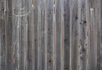 Old shabby gray fence made of wooden boards. background. texture wall. Copy space.