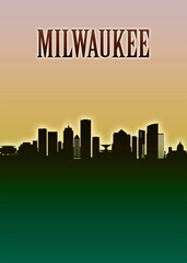 Milwaukee Skyline Minimal