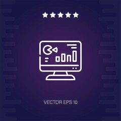 analytics vector icon modern illustration