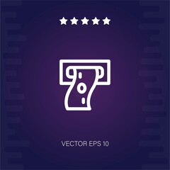 withdraw vector icon modern illustration