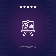 presentation vector icon modern illustration