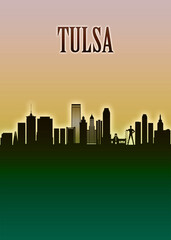 Tulsa Skyline Minimal