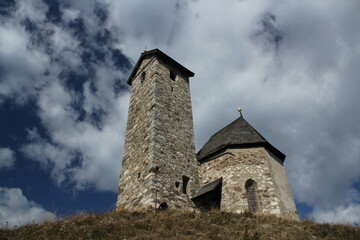 chapel on a mountain in Italy