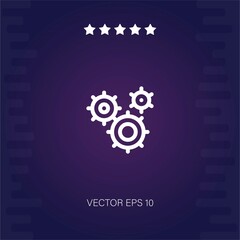 setting vector icon modern illustration
