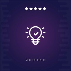 idea vector icon modern illustration