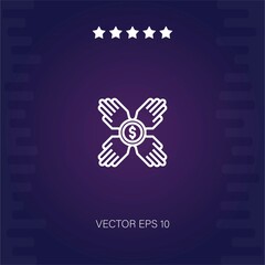 participation vector icon modern illustration