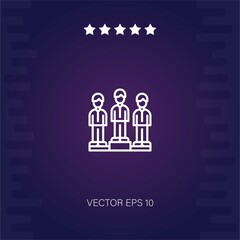 podium vector icon modern illustration