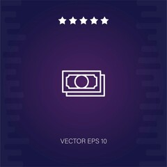 money vector icon modern illustration