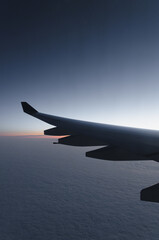Fototapeta na wymiar wing of airplane