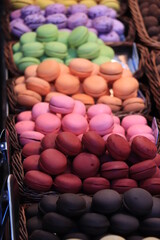 Macarons on display