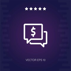 chat vector icon modern illustration