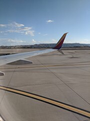an airplane wing