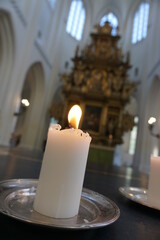 candles in church