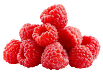 Raspberry isolated on white background, clipping path, full depth of field