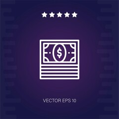 money vector icon modern illustration