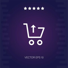 shopping cart vector icon modern illustration