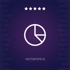 pie chart vector icon modern illustration
