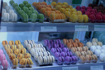 Macarons in different colors