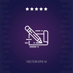 cheque vector icon modern illustration