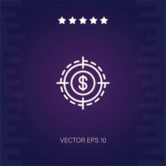 target vector icon modern illustration
