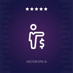 manager vector icon modern illustration
