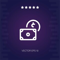 money vector icon modern illustration