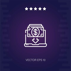 Naklejka premium transfer vector icon modern illustration