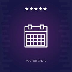 calendar vector icon modern illustration