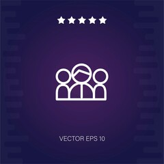 teamwork vector icon modern illustration