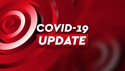 Covid-19 news update background template.