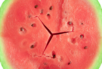 delicious fresh cut in half red watermelon.
