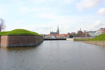 Kronsborg Castle, sometimes referred to as Hamlet's Castle, near Copenhagen, Denmark