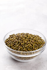 Close up the green mung beans