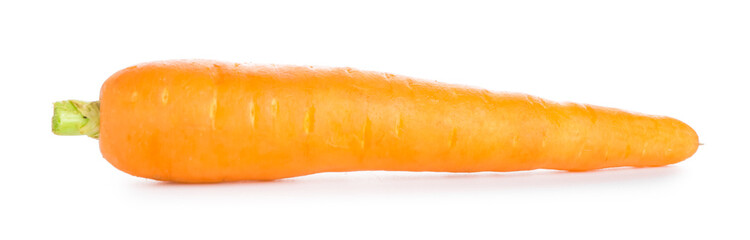 Fresh carrot on white background