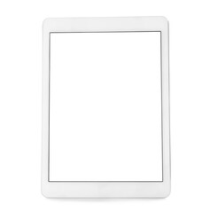 Modern tablet computer on white background