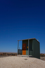 Composting toilet in outback Australia.