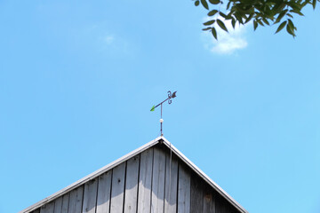 weather vane  on a barn