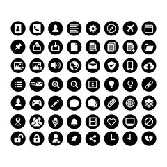set of web icons collection