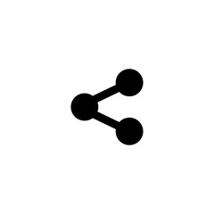 Share isolated on white background