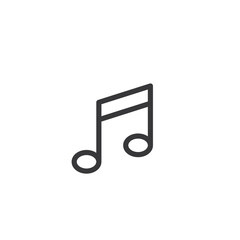  musical note outline icon