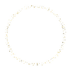 Gold Glitter Stars. Luxury Shiny Confetti.