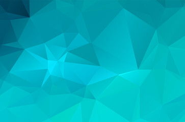 Abstract blue vivid triangle geometrical background, vector Illustration