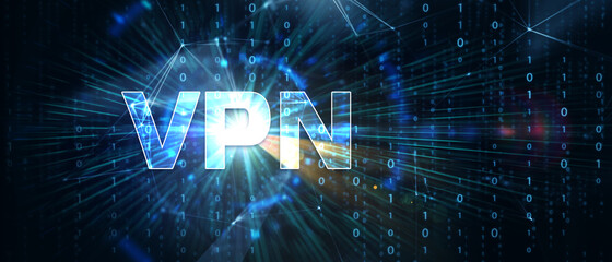 Business, Technology, Internet and network concept. VPN network security internet privacy encryption concept.