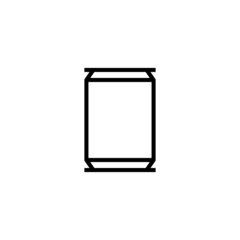 Soda Drink Icon  in black line style icon, style isolated on white background