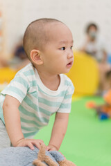 Fototapeta premium Asian Boys play in early childhood institutions