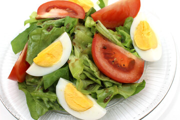 salad with tomatoes and cucumbers