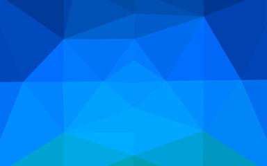 Obraz premium Light BLUE vector shining triangular background.