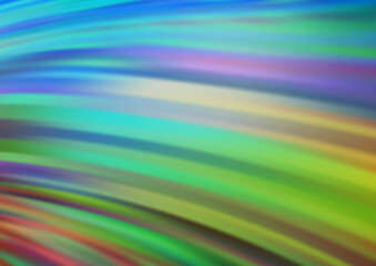 Light Blue, Green vector template with bent ribbons.